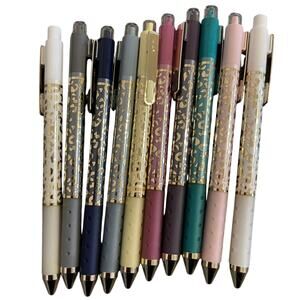 Tul Pen Bundle - 10 Assorted Metallic Leopard Pens